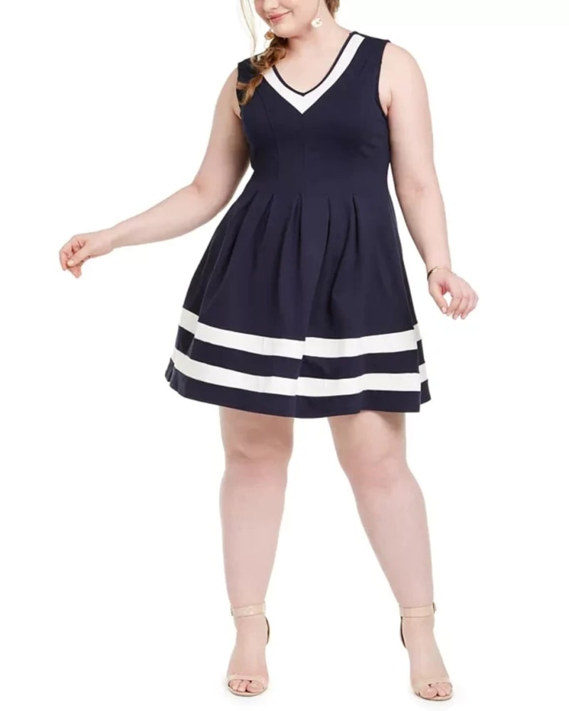 Monteau dress navy top